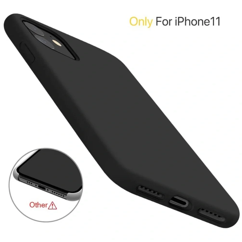 NEW, iPhone 11 Case, Ultra Thin, Matte Black, Minimalist Phone Case - Picture 4 of 4